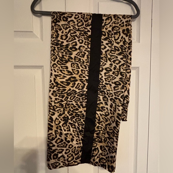INC International Concepts Dresses & Skirts - INC International Concepts Leopard Wide Leg Pants with Black Stripe